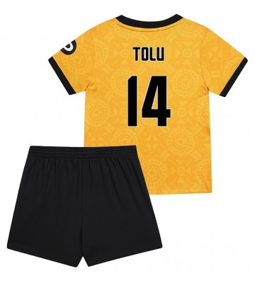 Wolves Tolu Arokodare #14 Hjemmebanetrøje Børn 2025-26 Kortærmet (+ Korte bukser)